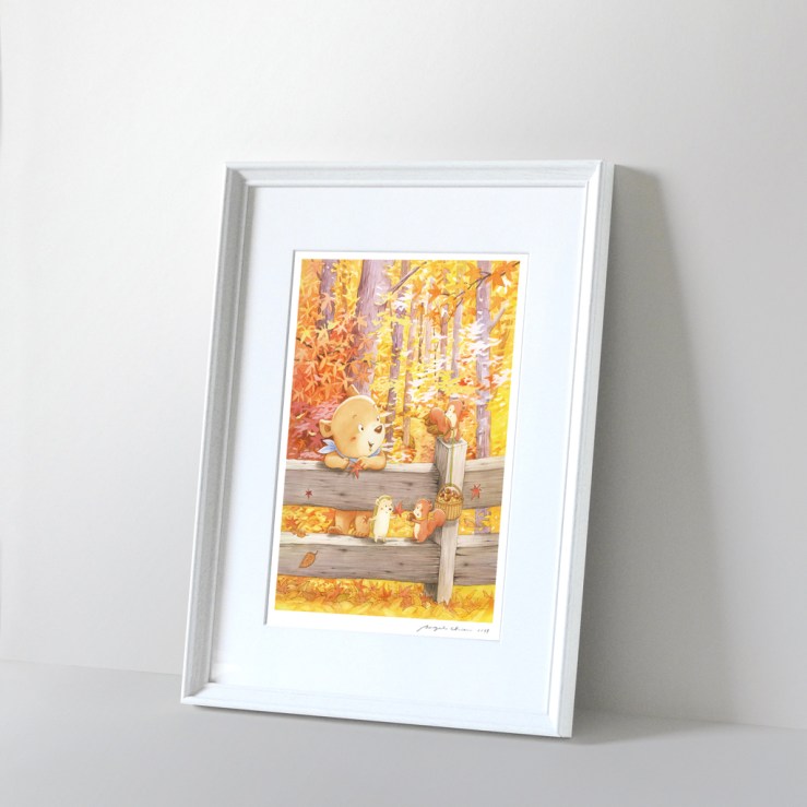 貝果複製畫-秋天的禮物