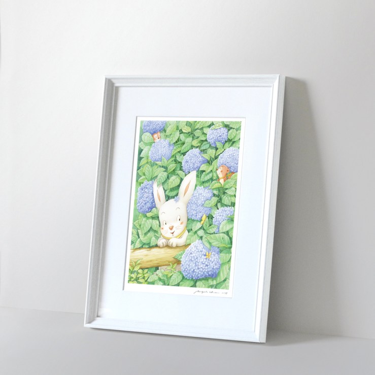 貝果複製畫-紫陽花巷