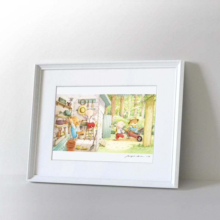 貝果複製畫-阿尼和阿布的工具屋