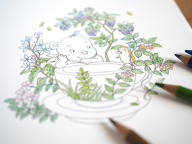 呼呼和小哈／著色本－夢2