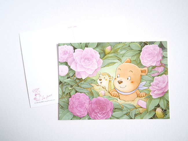 2019小森林日日明信片-山茶花